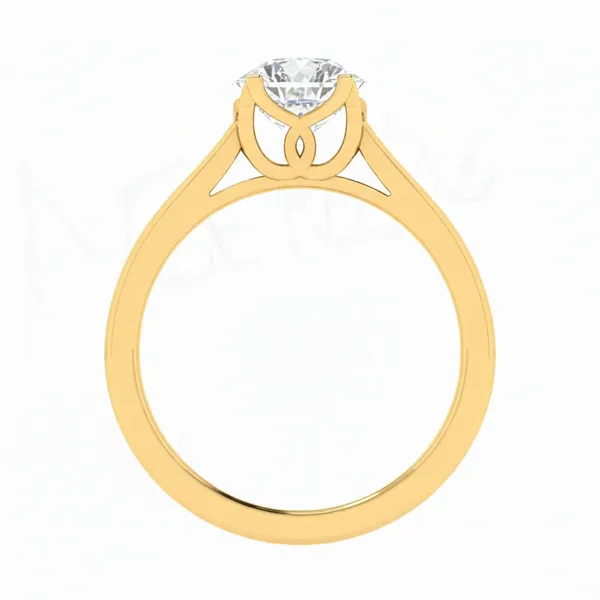 Graceful Sovereign Diamond Ring - View 3