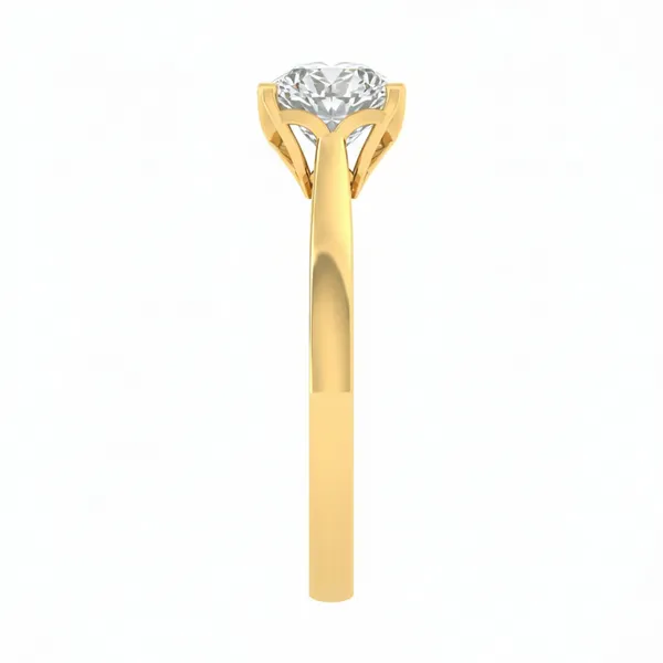 Graceful Sovereign Diamond Ring - View 4