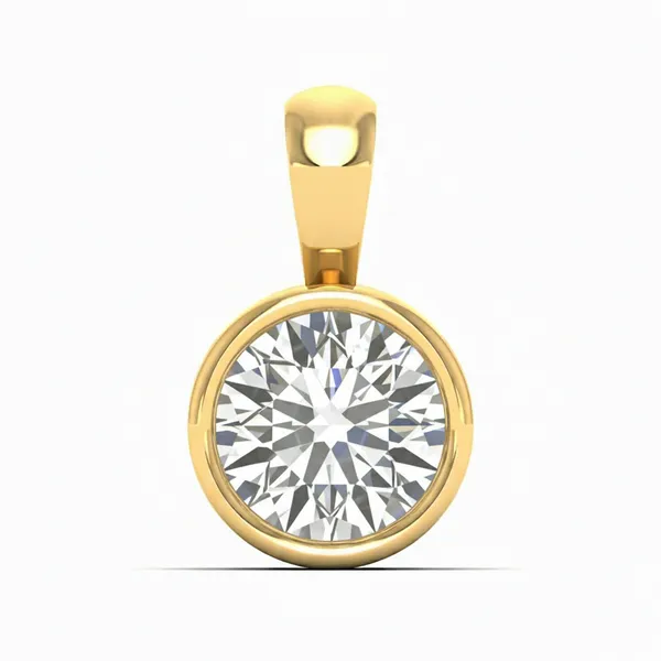 Sophisticated Floral Diamond Pendant - Laboratory-Grown Diamond Pendant