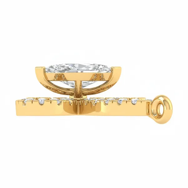 Pristine Cascade Diamond Pendant - View 3