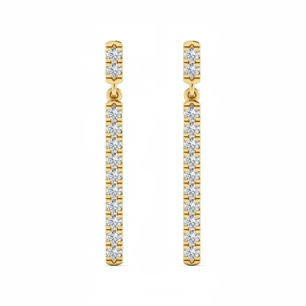 Bellezza Teardrop Cluster Earrings - Laboratory-Grown Diamond Earrings