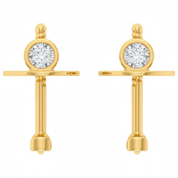 Bellezza Teardrop Cluster Earrings - View 4