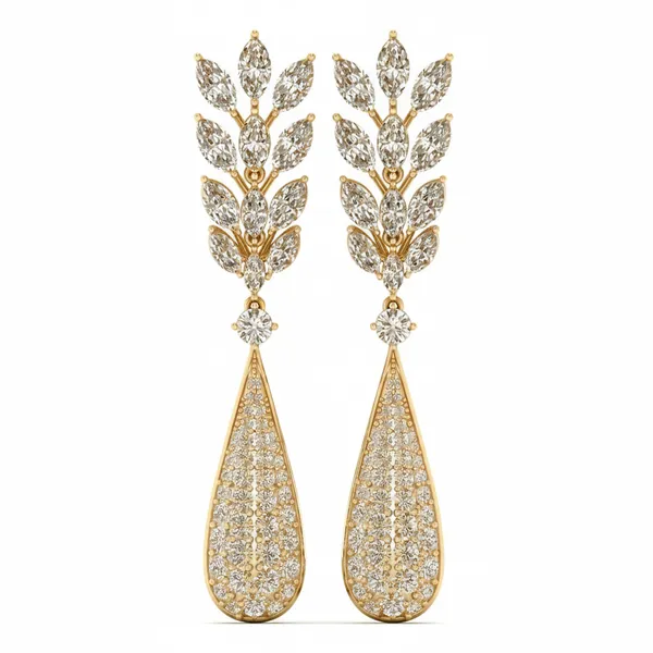Cressida Waterfall Earrings - Laboratory-Grown Diamond Earrings