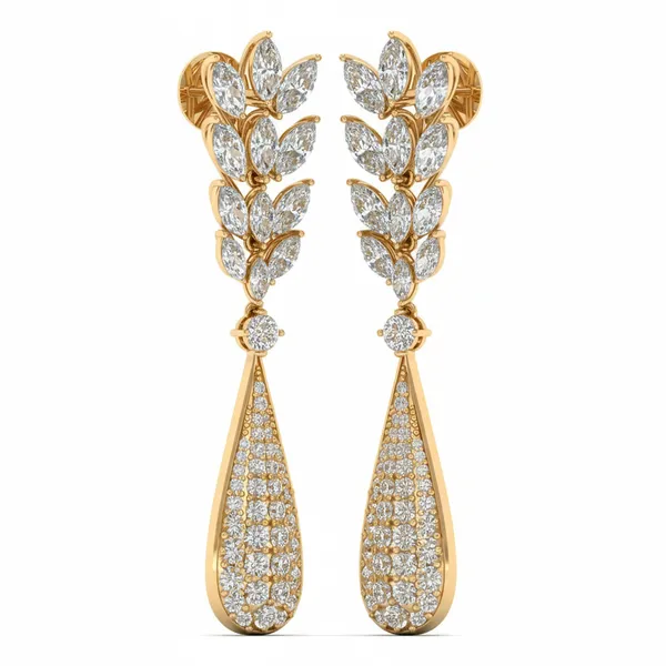 Cressida Waterfall Earrings - View 2