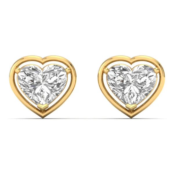 Briolette Solo Stone Earrings - Laboratory-Grown Diamond Earrings