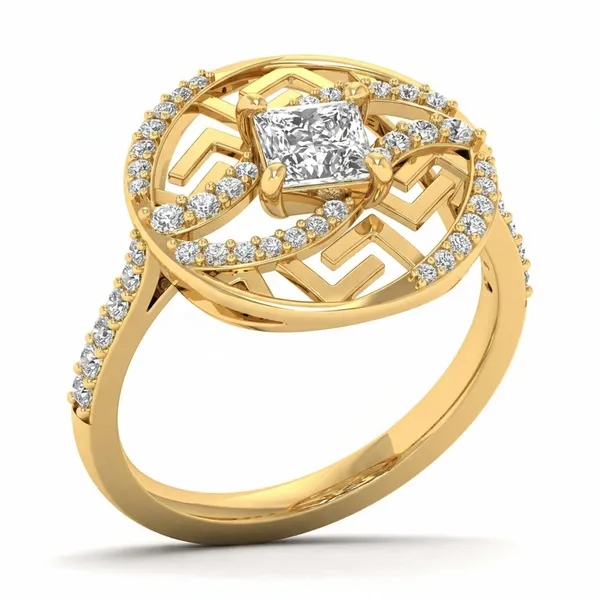 Stunning Accent Diamond Ring - Laboratory-Grown Diamond Ladies Ring