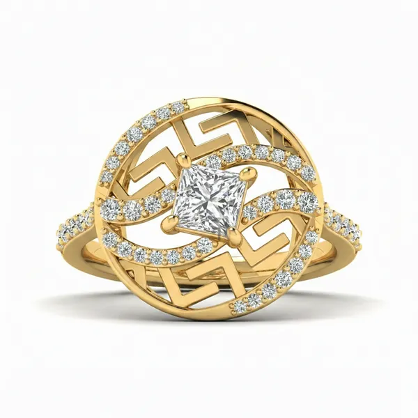 Stunning Accent Diamond Ring - View 2