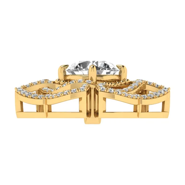 Sparkling Solitaire Diamond Pendant - View 4