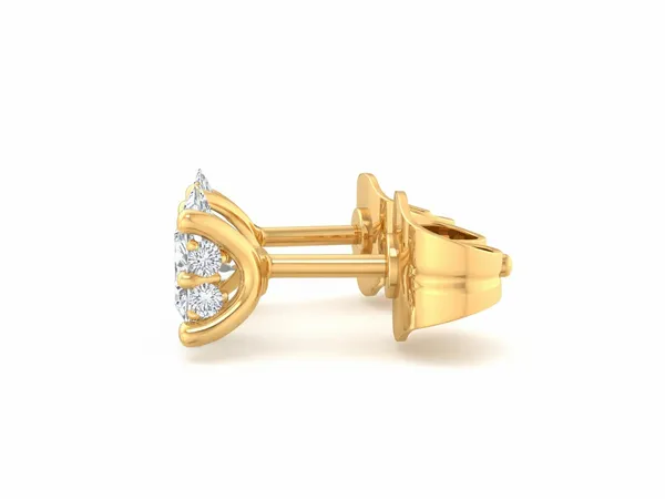 Rivoli Swan Solitaire Studs - View 3