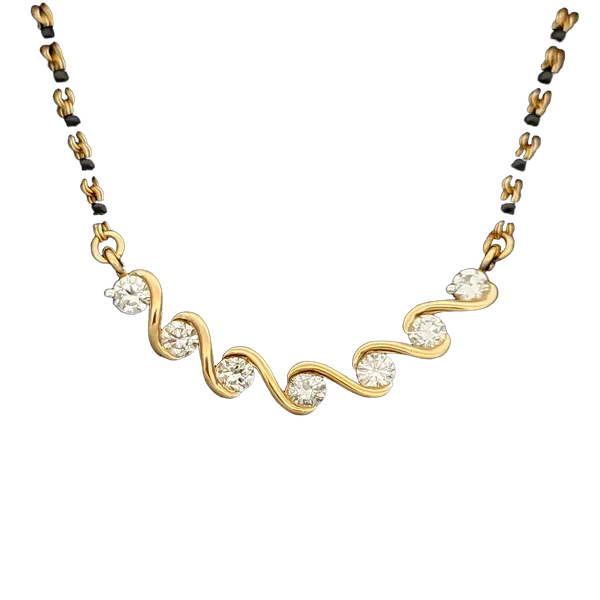 Delicate Dawn Diamond Mangalsutra - Laboratory-Grown Diamond Mangalsutra
