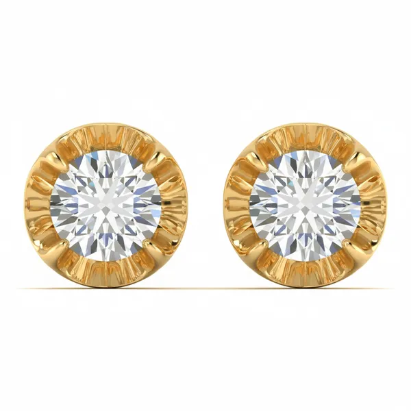 Callista Solitaire Studs - Laboratory-Grown Diamond Stud Earrings