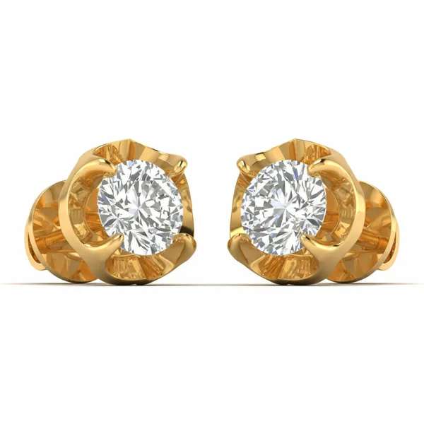 Callista Solitaire Studs - View 2