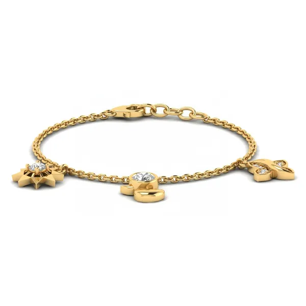 Alluring Woven Diamond Bracelet - Laboratory-Grown Diamond Ladies Bracelet