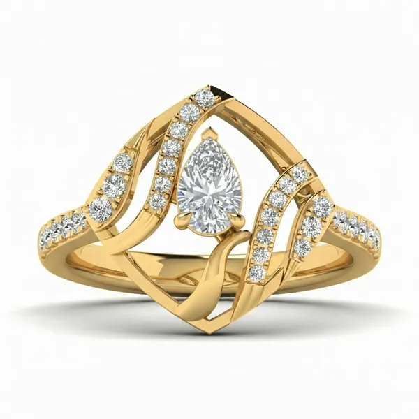 Bold Accent Diamond Ring - View 2
