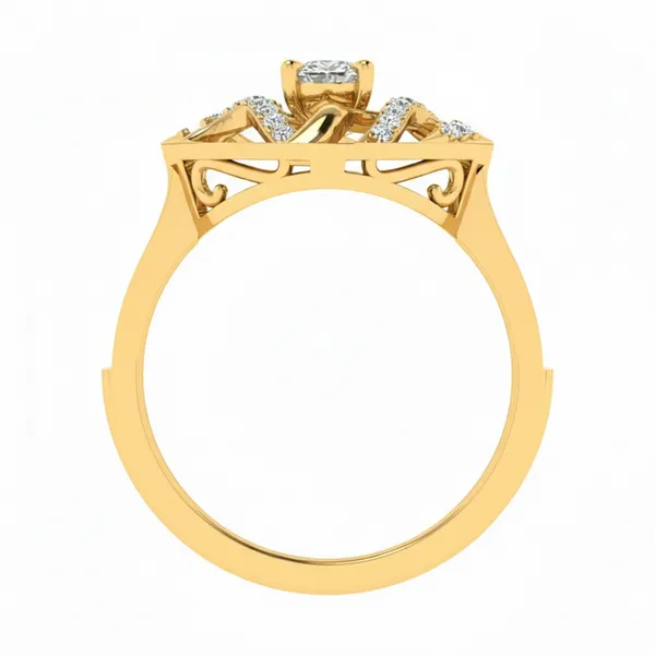 Bold Accent Diamond Ring - View 3