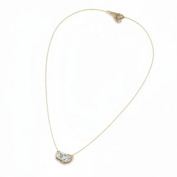 Sublime Sunrise Diamond Necklace - View 3