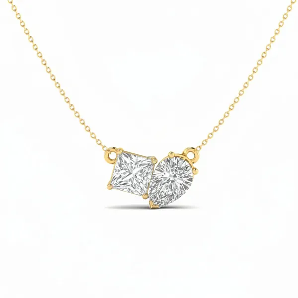 Sublime Sunrise Diamond Necklace - View 4