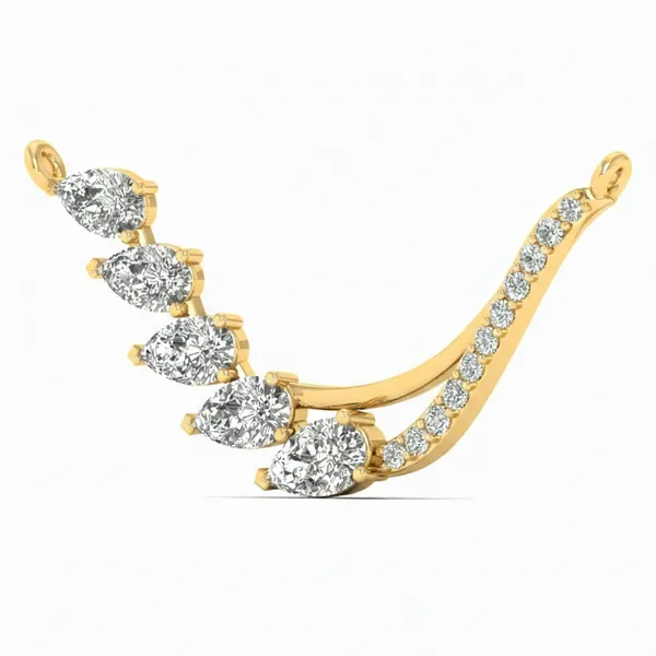 Sparkling Luxe Diamond Mangalsutra - View 2