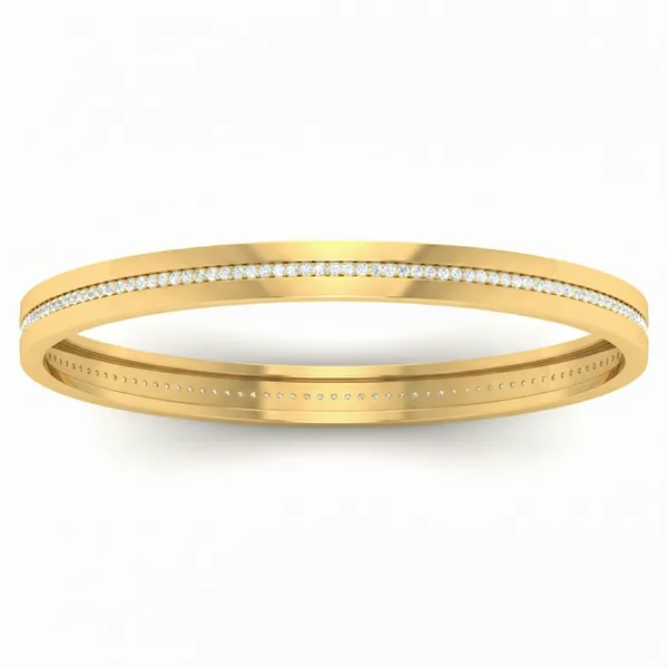 Iconic Sculpted Diamond Bangle - Laboratory-Grown Diamond Bangle