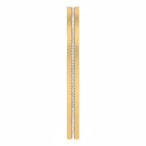 Iconic Sculpted Diamond Bangle - View 4