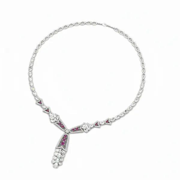 Bold Luxe Diamond Necklace - View 3