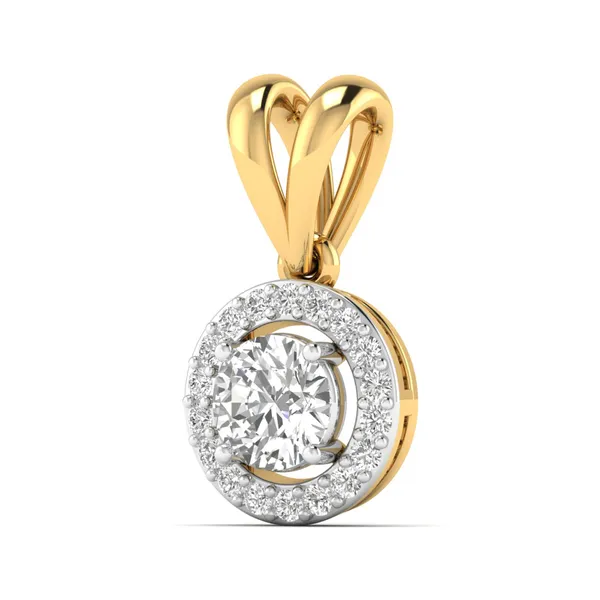 Statuesque Pear Diamond Pendant - View 2