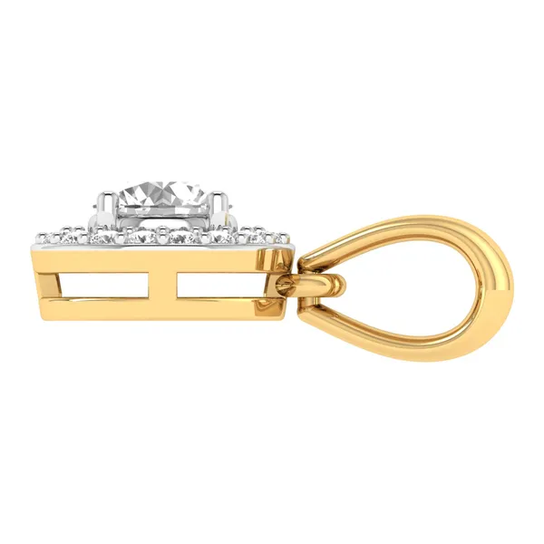 Statuesque Pear Diamond Pendant - View 3