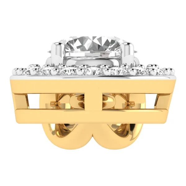 Statuesque Pear Diamond Pendant - View 4