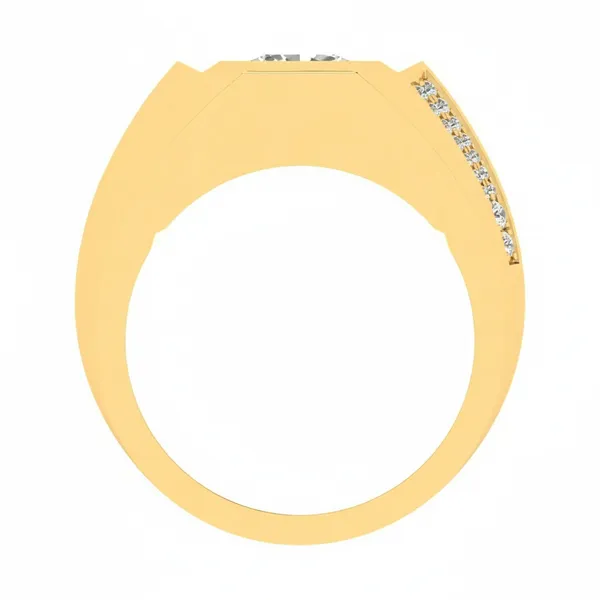 Ornate Prong Diamond Ring - View 3