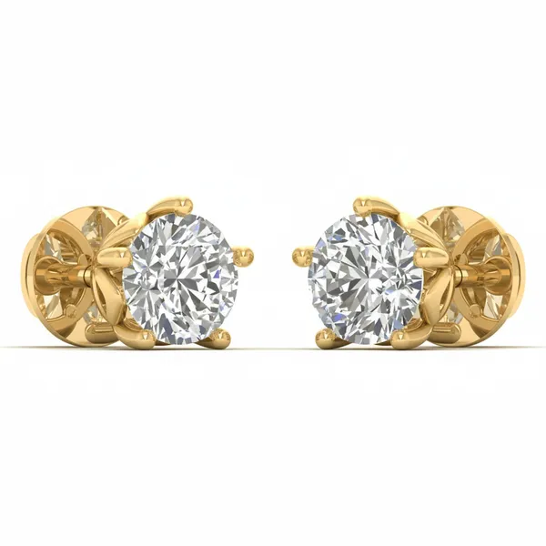 Lairesse Solitaire Earrings - View 2