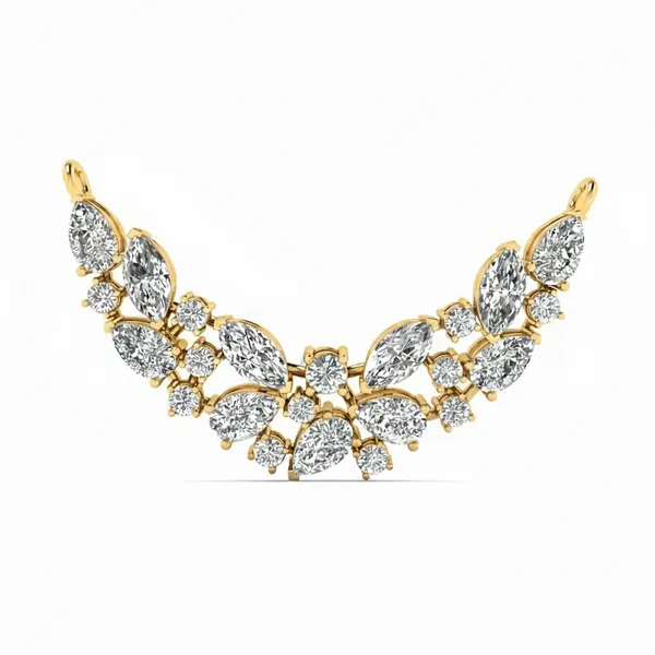 Striking Modern Diamond Mangalsutra - Laboratory-Grown Diamond Mangalsutra