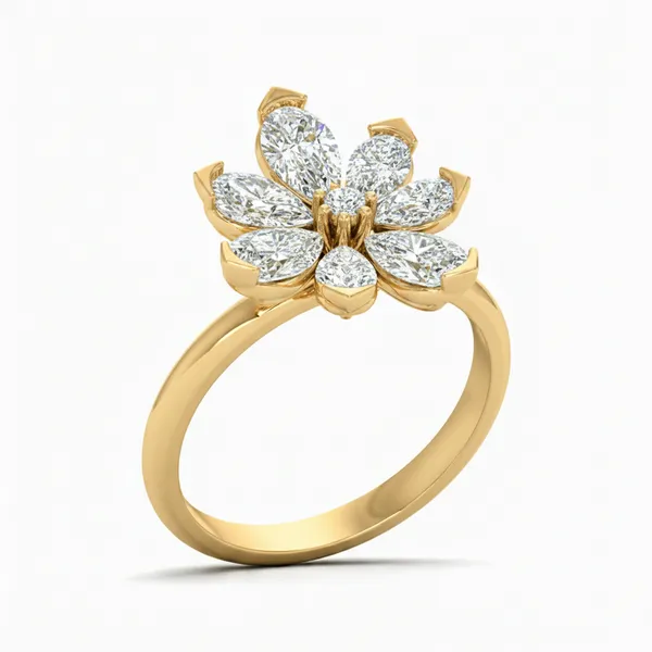 Ravishing Tiara Diamond Ring - Laboratory-Grown Diamond Ladies Ring
