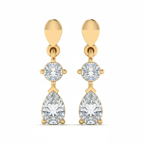 The Favrile Phoenix Accent Studs - Laboratory-Grown Diamond Earrings