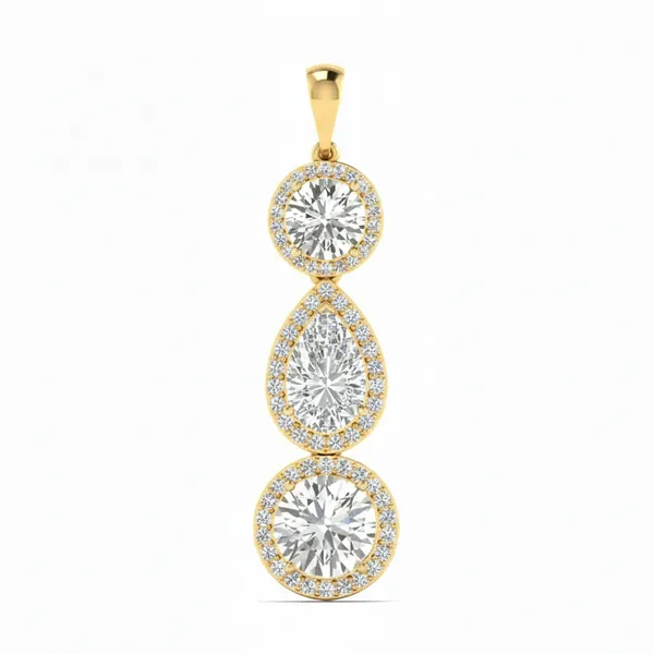 Glamorous Minimalist Diamond Pendant - Laboratory-Grown Diamond Pendant