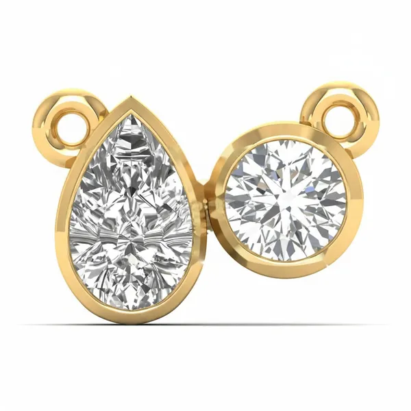 Sophisticated Halo Diamond Pendant - Laboratory-Grown Diamond Pendant