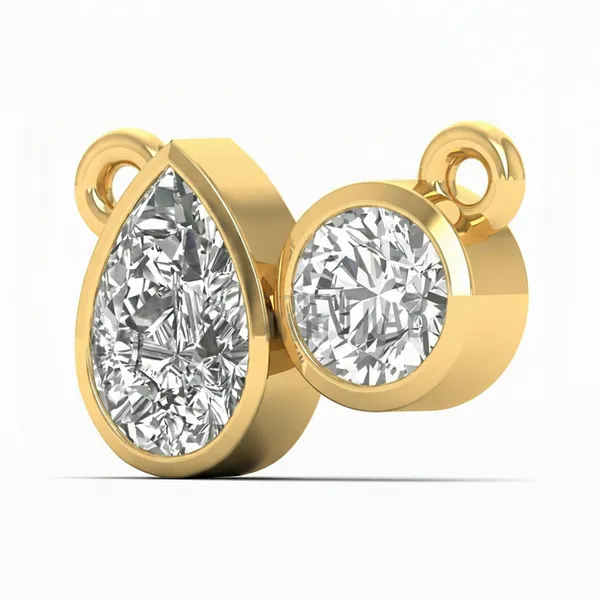 Sophisticated Halo Diamond Pendant - View 2