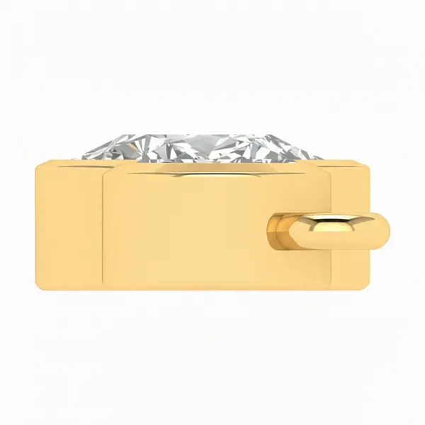 Sophisticated Halo Diamond Pendant - View 3