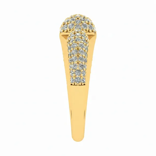 Sophisticated Lattice Diamond Ring - View 4