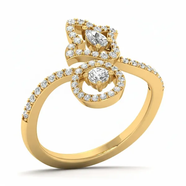 Sophisticated Channel Diamond Ring - Laboratory-Grown Diamond Ladies Ring
