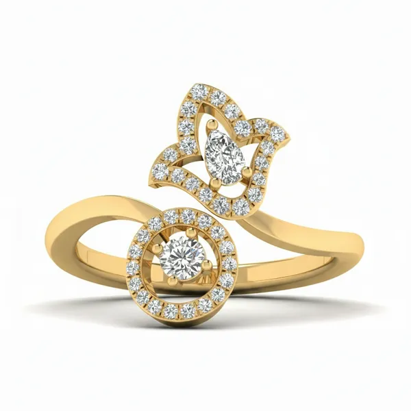 Sophisticated Channel Diamond Ring - View 2