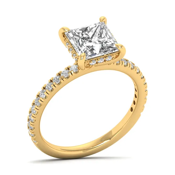 Elegant Vintage Diamond Ring - Laboratory-Grown Diamond Ladies Ring