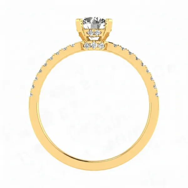 Shimmering Dome Diamond Ring - View 3