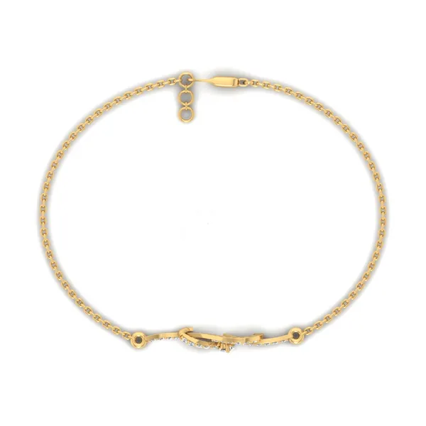 Golden Heritage Diamond Bracelet - View 3