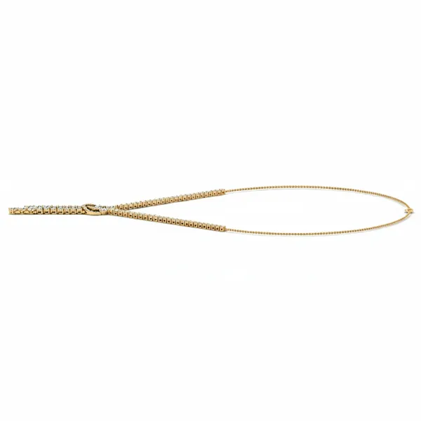 Radiant Accent Diamond Necklace - View 2