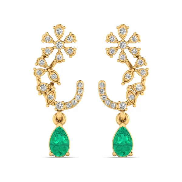 The Allegra Silhouette Drop Earrings - Laboratory-Grown Diamond Earrings