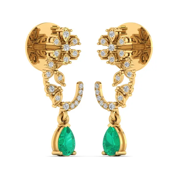 The Allegra Silhouette Drop Earrings - View 2
