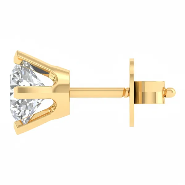 The Dolcezza Snowflake Diamond Studs - View 3