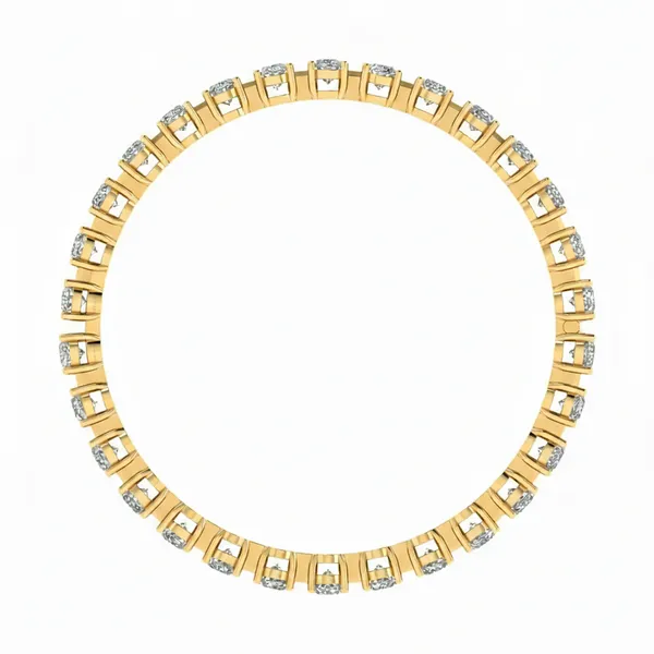 Brilliant Celtic Diamond Bangle - View 3