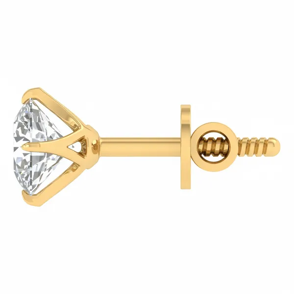 The Naiara Medallion Solo Stone Earrings - View 3