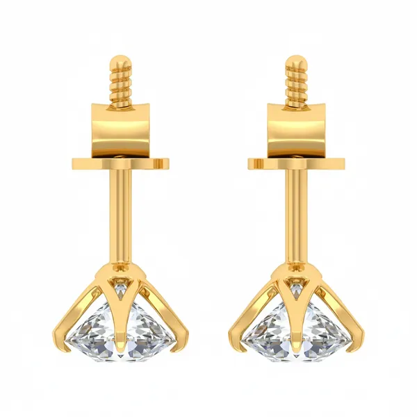 The Naiara Medallion Solo Stone Earrings - View 4